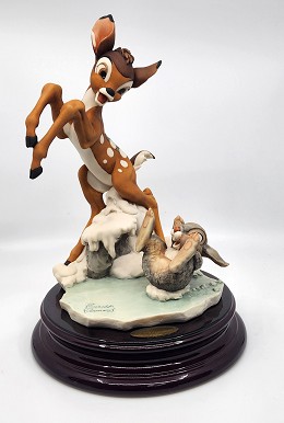 Bambi And Thumper by Giuseppe Armani Image is watermarked for copyright protection and is not present on the actual art work.