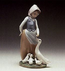 Snails For The Ducks 1974-93 by Lladro Image is watermarked for copyright protection and is not present on the actual art work.
