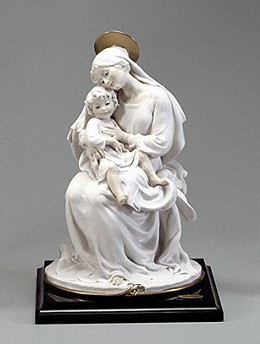 Madonna With Child by Giuseppe Armani Image is watermarked for copyright protection and is not present on the actual art work.