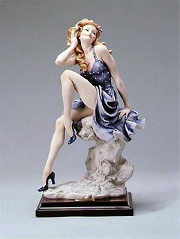 Waiting by Giuseppe Armani Image is watermarked for copyright protection and is not present on the actual art work.