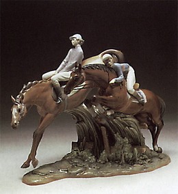 Derby by Lladro Image is watermarked for copyright protection and is not present on the actual art work.