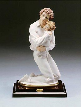 Father's Joy by Giuseppe Armani Image is watermarked for copyright protection and is not present on the actual art work.