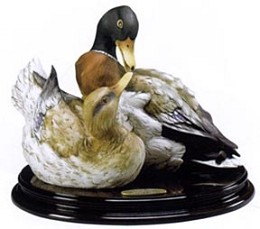 Duck Kiss by Giuseppe Armani Image is watermarked for copyright protection and is not present on the actual art work.