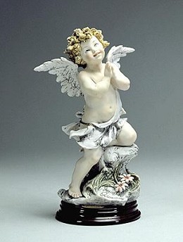 The Prayer (little Angel) by Giuseppe Armani Image is watermarked for copyright protection and is not present on the actual art work.