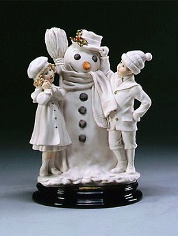 Our Snowman by Giuseppe Armani Image is watermarked for copyright protection and is not present on the actual art work.