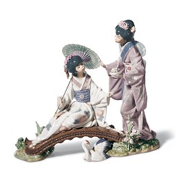 Springtime in Japan Women by Lladro Image is watermarked for copyright protection and is not present on the actual art work.