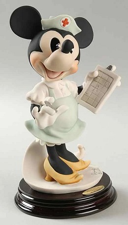 Minnie Nurse by Giuseppe Armani Image is watermarked for copyright protection and is not present on the actual art work.