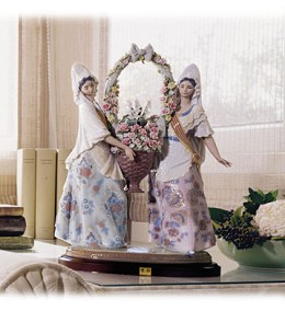 Floral Offering by Lladro Image is watermarked for copyright protection and is not present on the actual art work.
