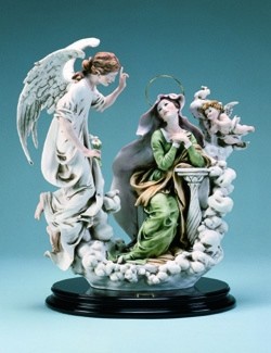 The Annunciation by Giuseppe Armani Image is watermarked for copyright protection and is not present on the actual art work.