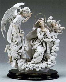 The Annunciation by Giuseppe Armani Image is watermarked for copyright protection and is not present on the actual art work.