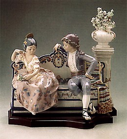 Valencian Garden 1987-91 by Lladro Image is watermarked for copyright protection and is not present on the actual art work.