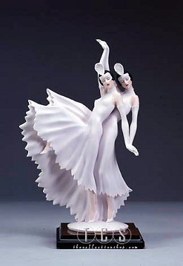 Twin Dancers by Giuseppe Armani Image is watermarked for copyright protection and is not present on the actual art work.