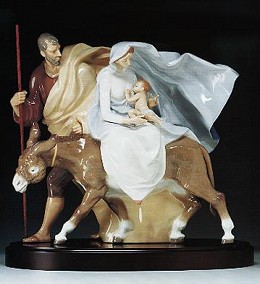 Flight To Egypt 1989-2000 by Lladro Image is watermarked for copyright protection and is not present on the actual art work.