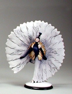 Peacock Dancer by Giuseppe Armani Image is watermarked for copyright protection and is not present on the actual art work.