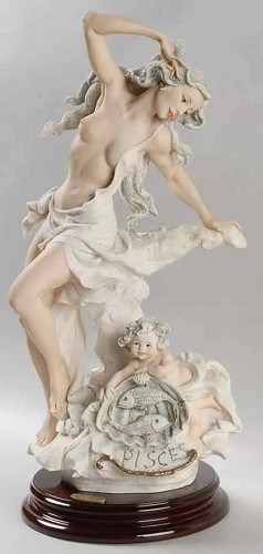 Pisces by Giuseppe Armani Image is watermarked for copyright protection and is not present on the actual art work.