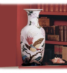 Oriental Bird Vase 1     (300) by Lladro Image is watermarked for copyright protection and is not present on the actual art work.