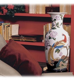 Oriental Bird Vase 2     (300) by Lladro Image is watermarked for copyright protection and is not present on the actual art work.