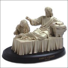 Mary's Worship by Master Peace Collection Image is watermarked for copyright protection and is not present on the actual art work.