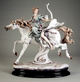 The Huntress by Giuseppe Armani Image is watermarked for copyright protection and is not present on the actual art work.