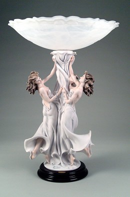 Dancing Girls Centerpiece by Giuseppe Armani Image is watermarked for copyright protection and is not present on the actual art work.