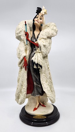 Cruella De Vil by Giuseppe Armani Image is watermarked for copyright protection and is not present on the actual art work.