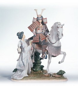 Farewell To The Samurai Le2500 1994-10 by Lladro Image is watermarked for copyright protection and is not present on the actual art work.