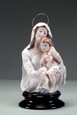 Madonna And Child Bust by Giuseppe Armani Image is watermarked for copyright protection and is not present on the actual art work.