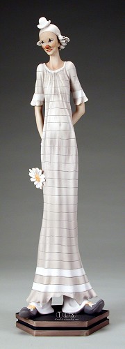 Romantic Clown by Giuseppe Armani Image is watermarked for copyright protection and is not present on the actual art work.