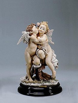 The Kiss by Giuseppe Armani Image is watermarked for copyright protection and is not present on the actual art work.