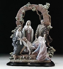 The Burial Of Christ  (1250) by Lladro Image is watermarked for copyright protection and is not present on the actual art work.
