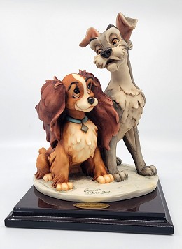 Lady And The Tramp by Giuseppe Armani Image is watermarked for copyright protection and is not present on the actual art work.