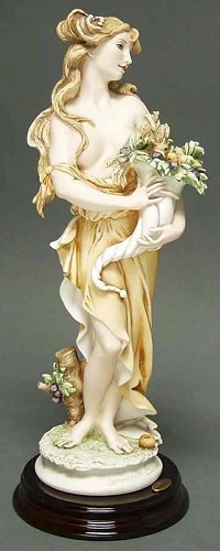 Summer-Lady W/cornucopia by Giuseppe Armani Image is watermarked for copyright protection and is not present on the actual art work.