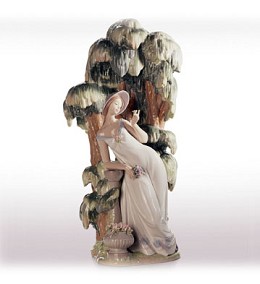 Waiting In The Willow (1000) by Lladro Image is watermarked for copyright protection and is not present on the actual art work.