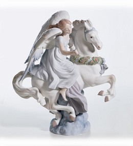 A Message Of Joy (3000) by Lladro Image is watermarked for copyright protection and is not present on the actual art work.