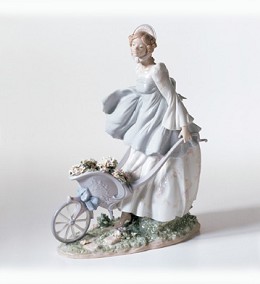 Breezes Of The Heart by Lladro Image is watermarked for copyright protection and is not present on the actual art work.
