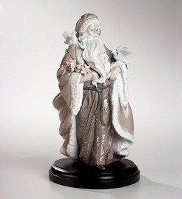 Father Christmas Spirit Of Nature by Lladro Image is watermarked for copyright protection and is not present on the actual art work.