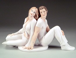 Young Lovers by Giuseppe Armani Image is watermarked for copyright protection and is not present on the actual art work.