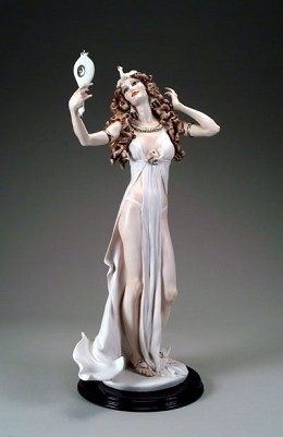 Cleopatra by Giuseppe Armani Image is watermarked for copyright protection and is not present on the actual art work.