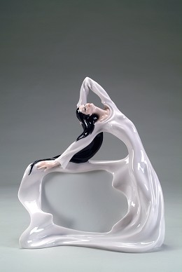 Knelt Girl Frame by Giuseppe Armani Image is watermarked for copyright protection and is not present on the actual art work.