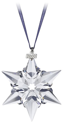 2000 Swarovski Snowflake Ornament by Swarovski Crystal Image is watermarked for copyright protection and is not present on the actual art work.