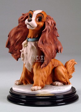 Lady (from Lady And The Tramp) by Giuseppe Armani Image is watermarked for copyright protection and is not present on the actual art work.