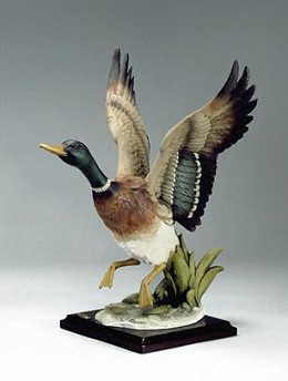 Flying Mallard by Giuseppe Armani Image is watermarked for copyright protection and is not present on the actual art work.