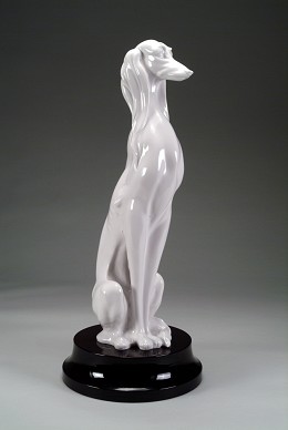 Saluki Hound by Giuseppe Armani Image is watermarked for copyright protection and is not present on the actual art work.