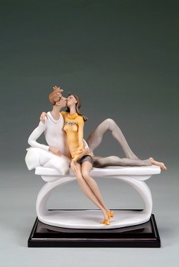 Just The Two Of Us by Giuseppe Armani Image is watermarked for copyright protection and is not present on the actual art work.