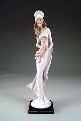 Madonna And Child by Giuseppe Armani Image is watermarked for copyright protection and is not present on the actual art work.