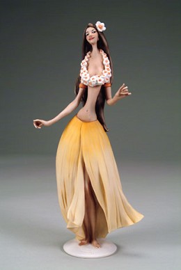 Hula by Giuseppe Armani Image is watermarked for copyright protection and is not present on the actual art work.