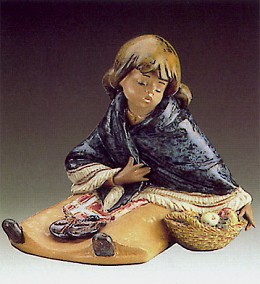 Oriental Fruit Vendor 1985-94 *** by Lladro Image is watermarked for copyright protection and is not present on the actual art work.