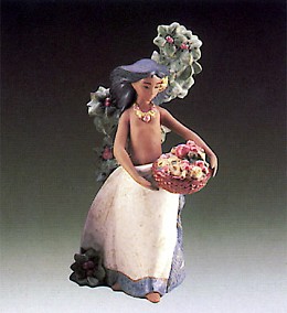 Island Beauty 1987-90 by Lladro Image is watermarked for copyright protection and is not present on the actual art work.