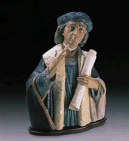 Christopher Columbus Le1000 1987-94 by Lladro Image is watermarked for copyright protection and is not present on the actual art work.