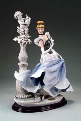 Cinderella At The Fountain - Ltd. Ed. 500 by Giuseppe Armani Image is watermarked for copyright protection and is not present on the actual art work.